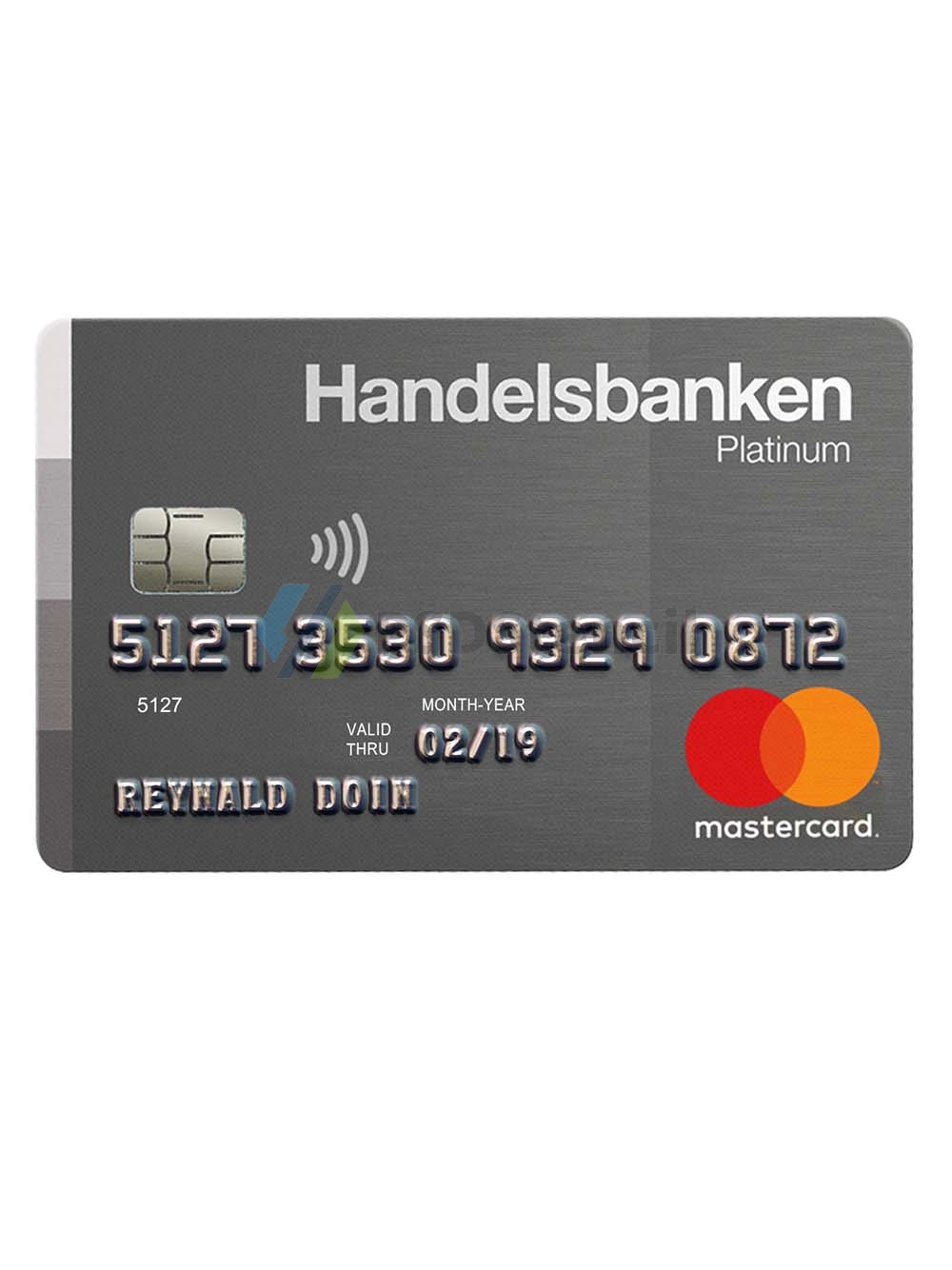 Handelsbanken Mastercard Platinum Card瑞典商业银行万事达铂金卡PS/PSD模板-九流网络