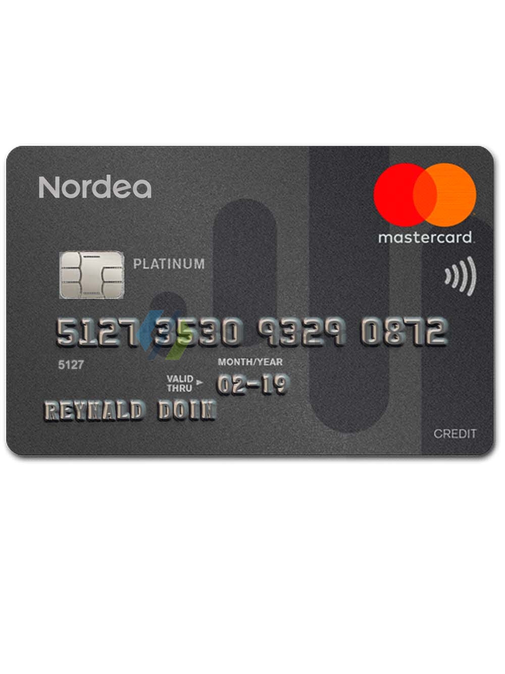 Nordea Bank Mastercard Platinum Card北欧银行万事达铂金卡PS/PSD模板-九流网络