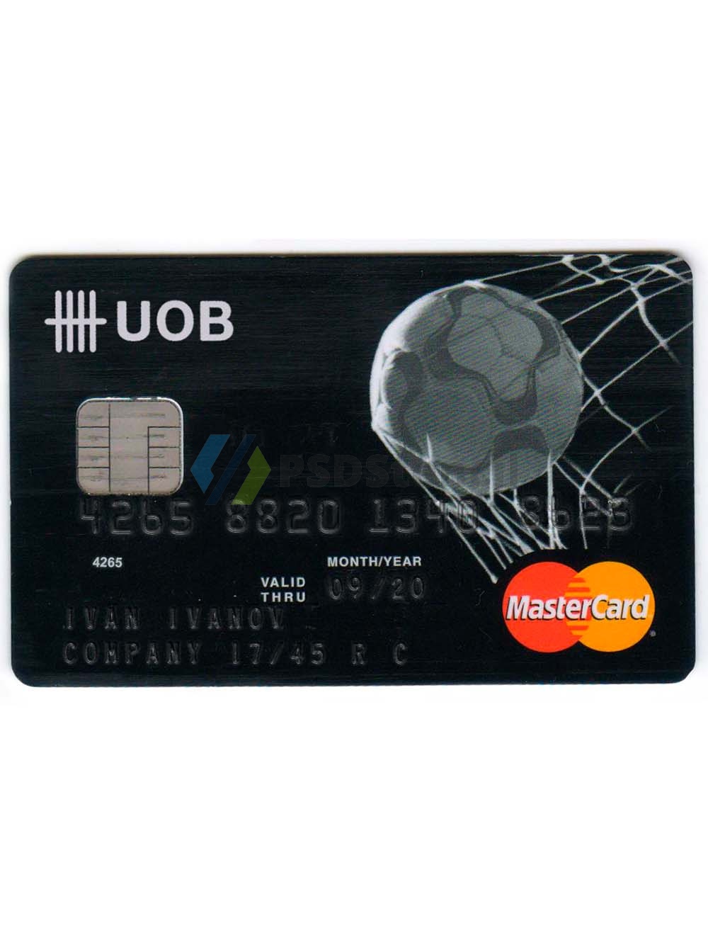 UOB Visa/Mastercard Card大华银行维萨/万事达卡PS/PSD模板-九流网络