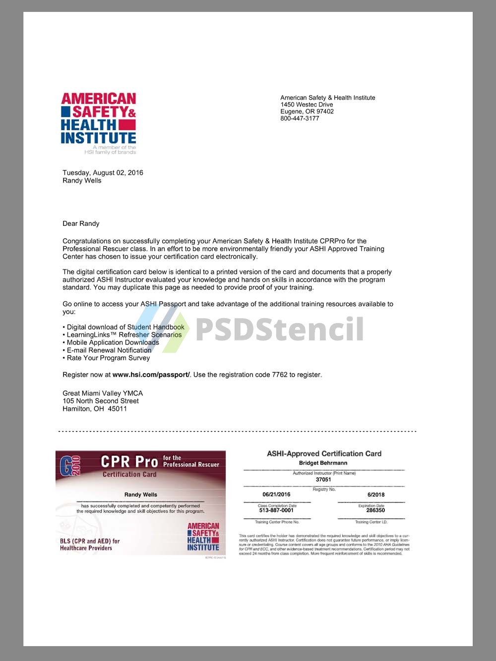 USA CPR Certificate美国心肺复苏职业技能证书pdf/word模板-九流网络